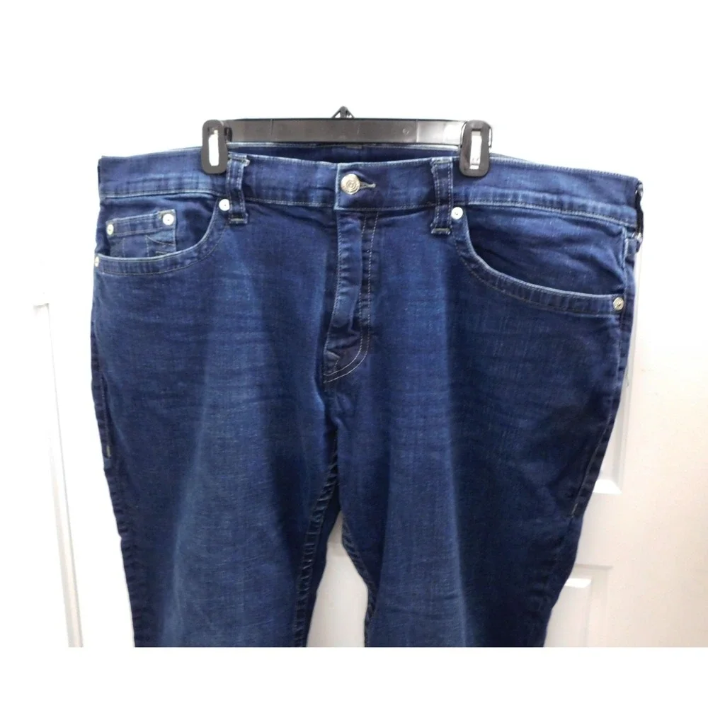 True Religion Jeans Mens 44x33‎ Blue Rocco Relaxed Skinny Denim Jeans